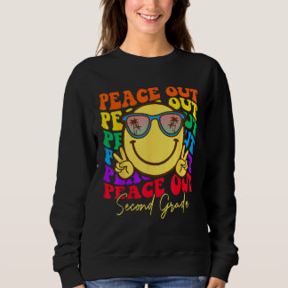 Peace Out Second Grade Graduation Shirt Kid Smile 