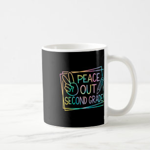Peace Out Second Grade Last Day Of School Summer B Coffee Mug