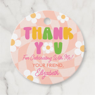 Peace Out Single Digits Girls 10th Birthday Party Favour Tags