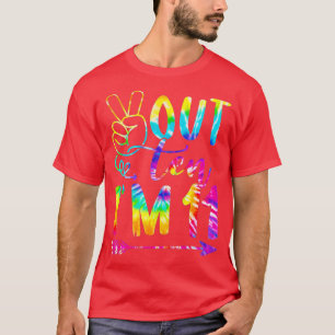 Peace Out Ten Im 11 Tie Dye 11th Happy Birthday Bo T-Shirt
