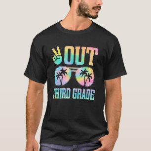 Peace Out Third Grade Last Day of School Graduatio T-Shirt