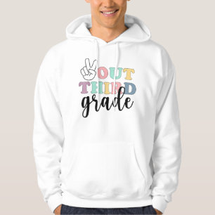 Peace Out Third Grade T-Shirt Class Of 2022 Gradua Hoodie