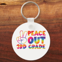 Peace Out Third Grade Tie Dye Last Day 3rd Grade