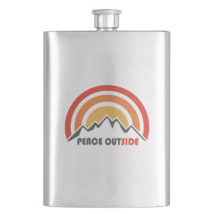 Peace Outside Hip Flask