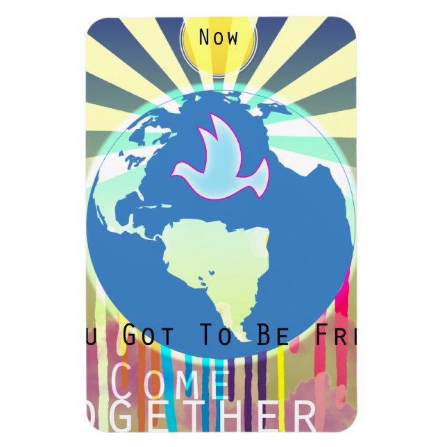 Peace Over The World Sony ATV Lyrics Magnet (Vertical)