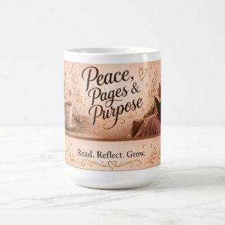 Peace, Pages & Purpose  Coffee Mug