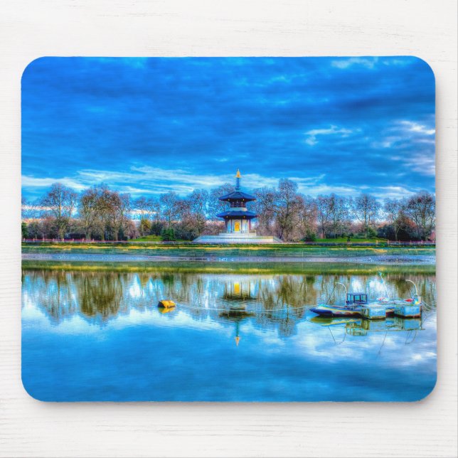Peace Pagoda Mouse Mat (Front)
