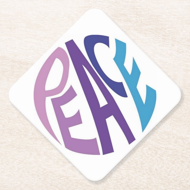 PEACE  PAPER COASTER (Front)