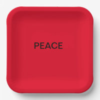 PEACE Paper Plate