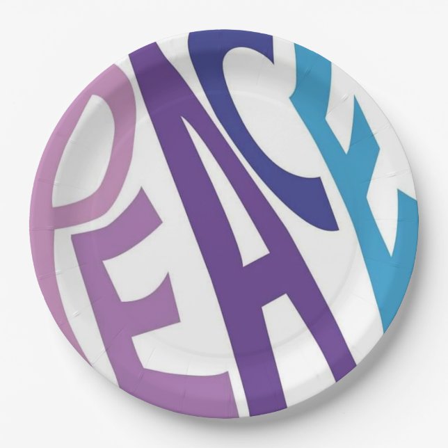 PEACE PAPER PLATE (Front)