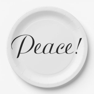 PEACE PAPER PLATE