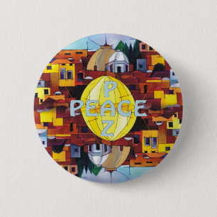 Peace-Paz 6 Cm Round Badge