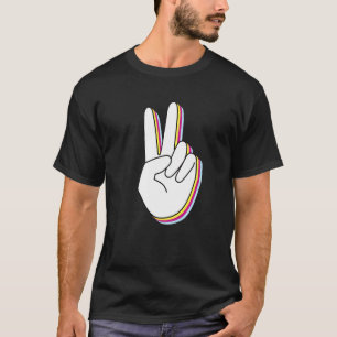 Peace Peace Hand Sign For Men And Women T-Shirt