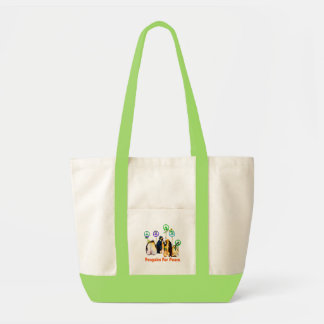 Peace Penguins Tote Bag