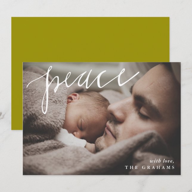 Peace Photo Holiday Card (Front/Back)