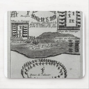 Peace pipe dance of the Iroquois Mouse Mat