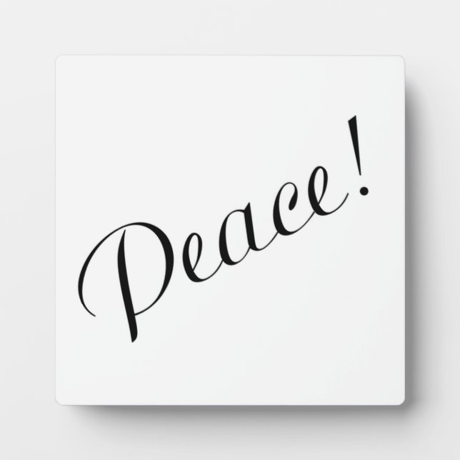 PEACE PLAQUE (Front)