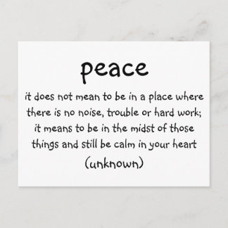 peace postcard