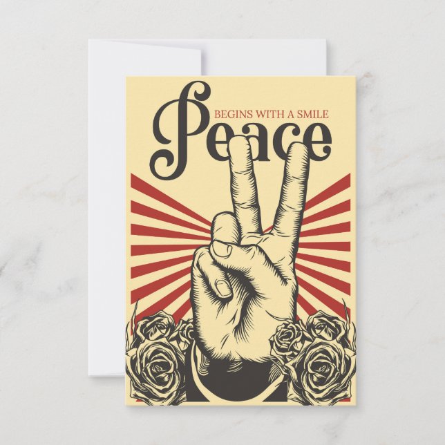 Peace Poster RSVP Card (Front)