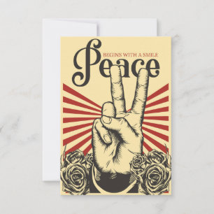 Peace Poster RSVP Card
