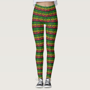 Peace Power - Rasta Freedom - Reggae Yoga Leggings