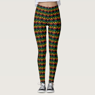 Peace Power - Rasta Roots - Reggae Yoga Leggins Leggings
