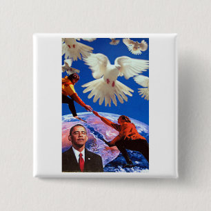 Peace President 15 Cm Square Badge