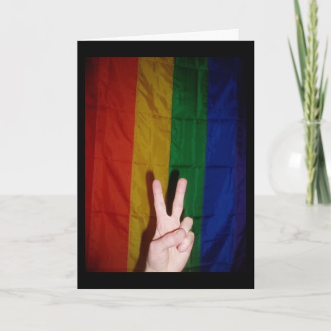 “Peace & Pride” Congratulatory Card (Front)
