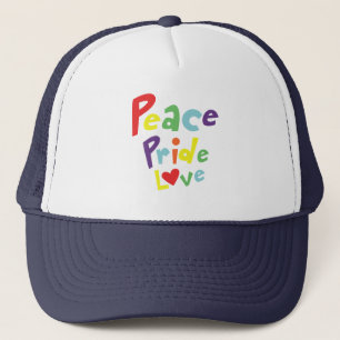 Peace Pride Love Trucker Hat