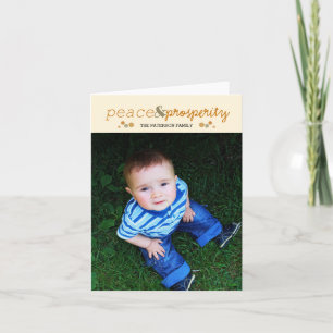 peace & prosperity holiday card