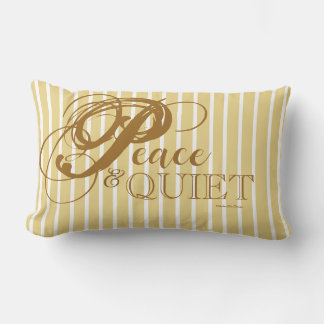 Peace & Quiet Throw Pillow (Caramel)
