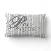 Peace & Quiet Throw Pillow (Rainy Day)