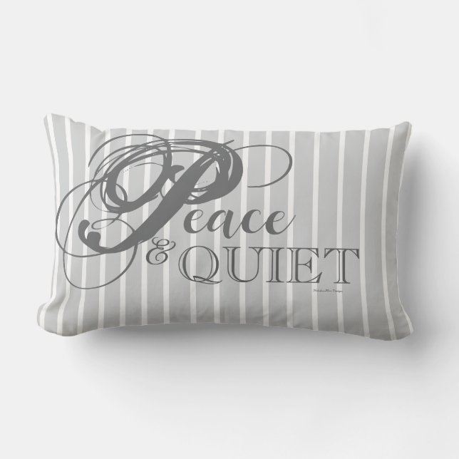 Peace & Quiet Throw Pillow (Rainy Day) (Front)