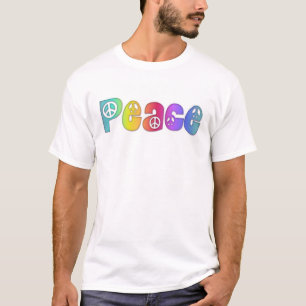 Peace Rainbow Colours T-Shirt, S M L XL 1X 2X 3X T-Shirt