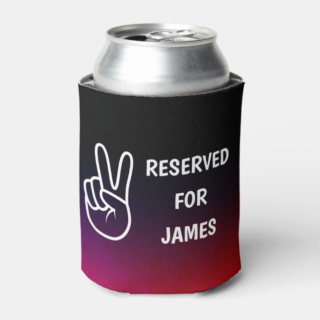 Peace | RESERVED Name | Personalised Can Cooler (Can Front)