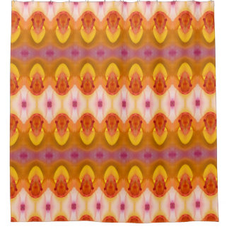 Peace Rose Ikat 4 Shower Curtain