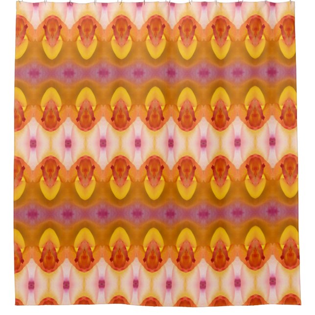 Peace Rose Ikat 4 Shower Curtain (Front)