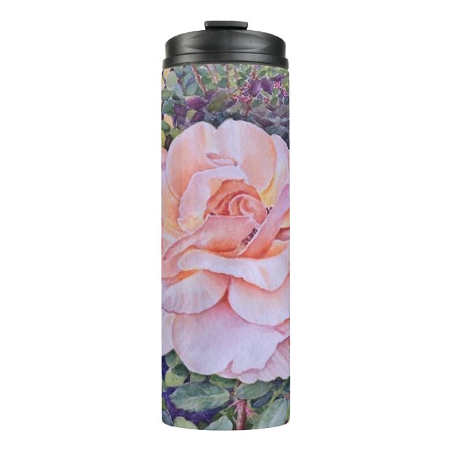 Peace Rose Thermal Tumbler (Front)