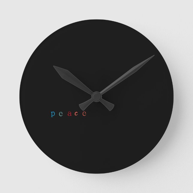 Peace  round clock (Front)