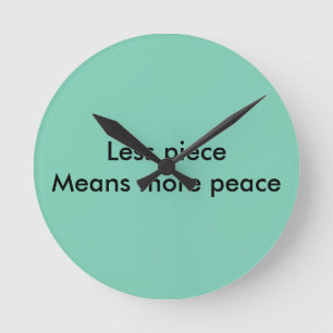 peace round clock