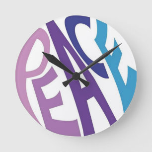 PEACE ROUND CLOCK