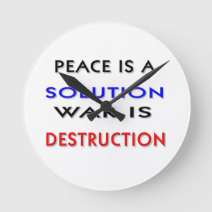 Peace Round Clock