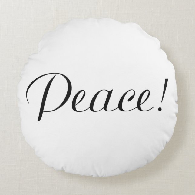PEACE ROUND CUSHION (Front)