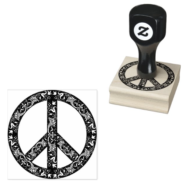 Peace Rubber Stamp (Stamped)