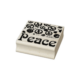 Peace rubber stamp
