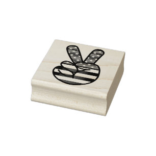 Peace Rubber Stamp