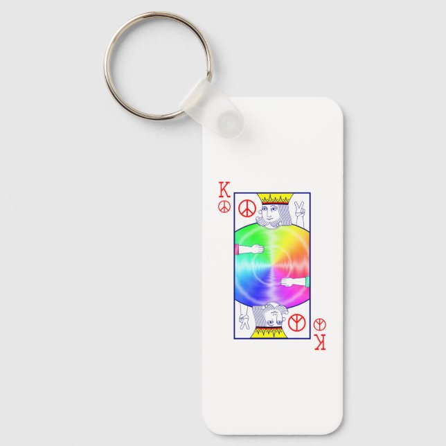 Peace Rules -  Key Ring (Front)