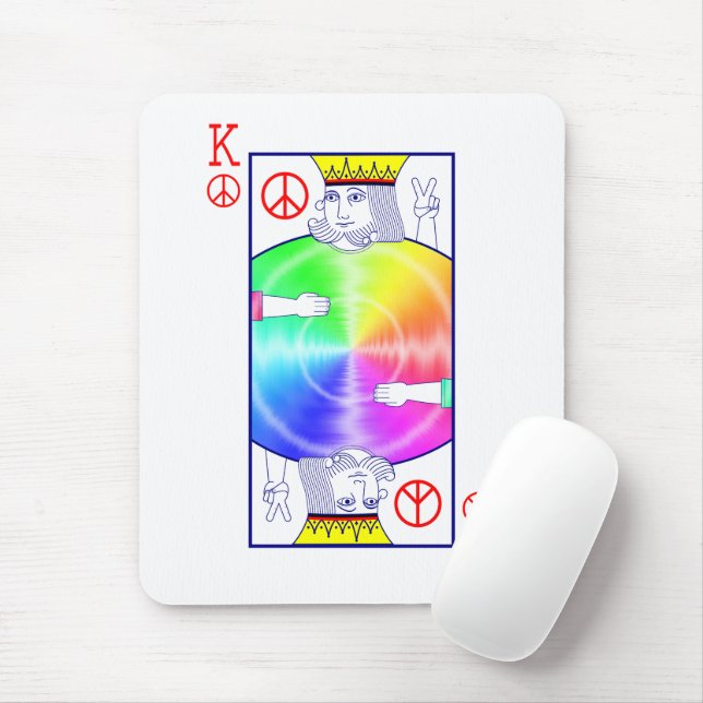 Peace Rules -  Mouse Mat (With Mouse)