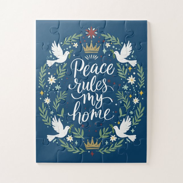 Peace Rules My Home Jigsaw Puzzle (Vertical)