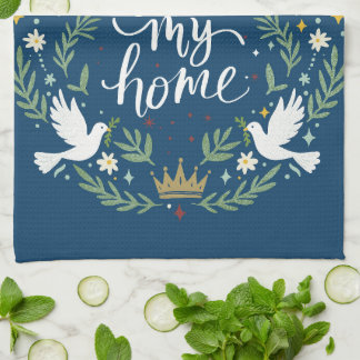 Peace Rules My Home Tea Towel